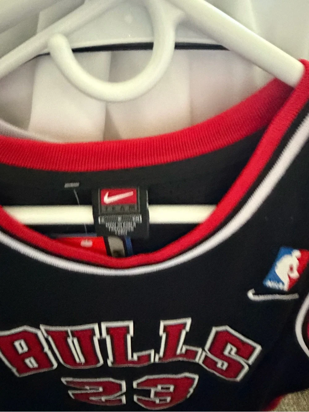 Nike  Black and Red Jordan #23 Basketball Jersey
